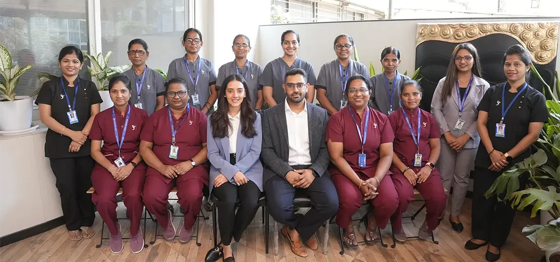 Casa Dentique Team - Best Dentists in Seawoods Navi Mumbai Professional dental team at Casa Dentique dental clinic in Seawoods, Navi Mumbai, including dentists and support staff in a modern clinical setting